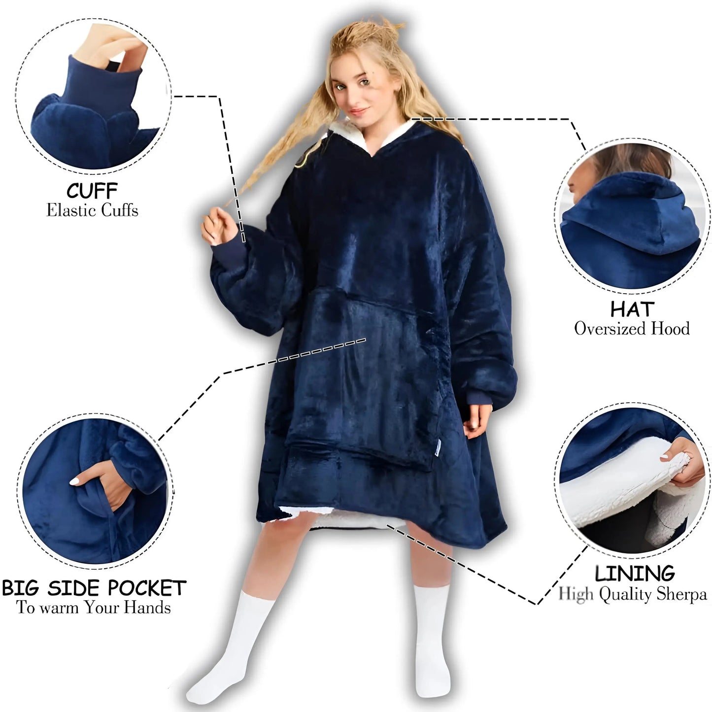Oversized Blanket Hoodie CozyLyf
