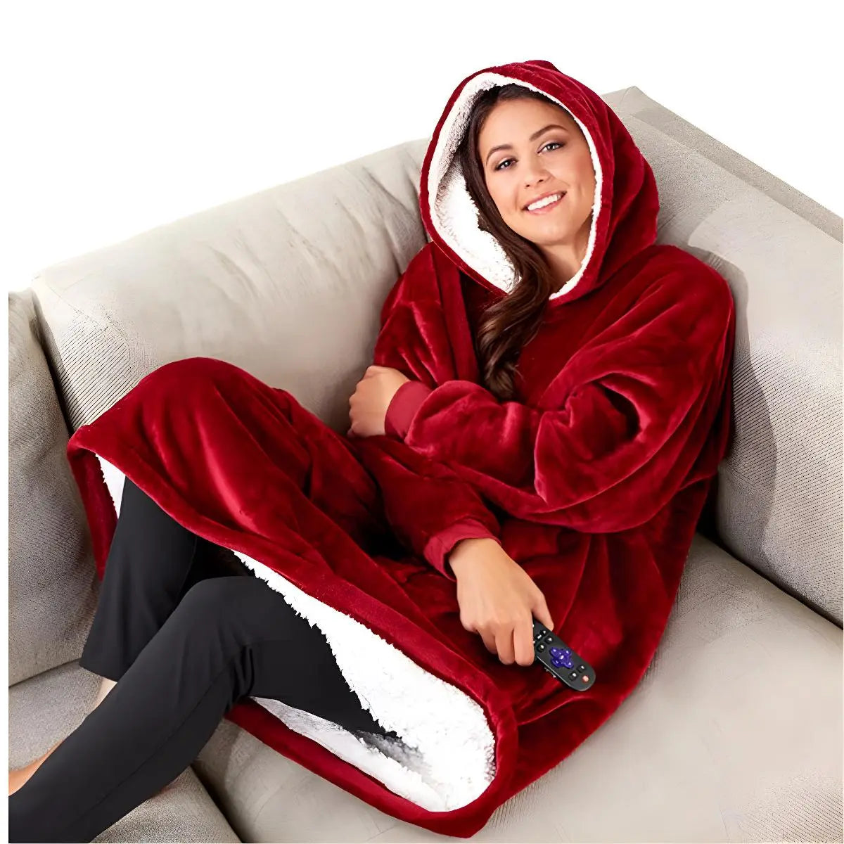 Blanket hoodie with online ears