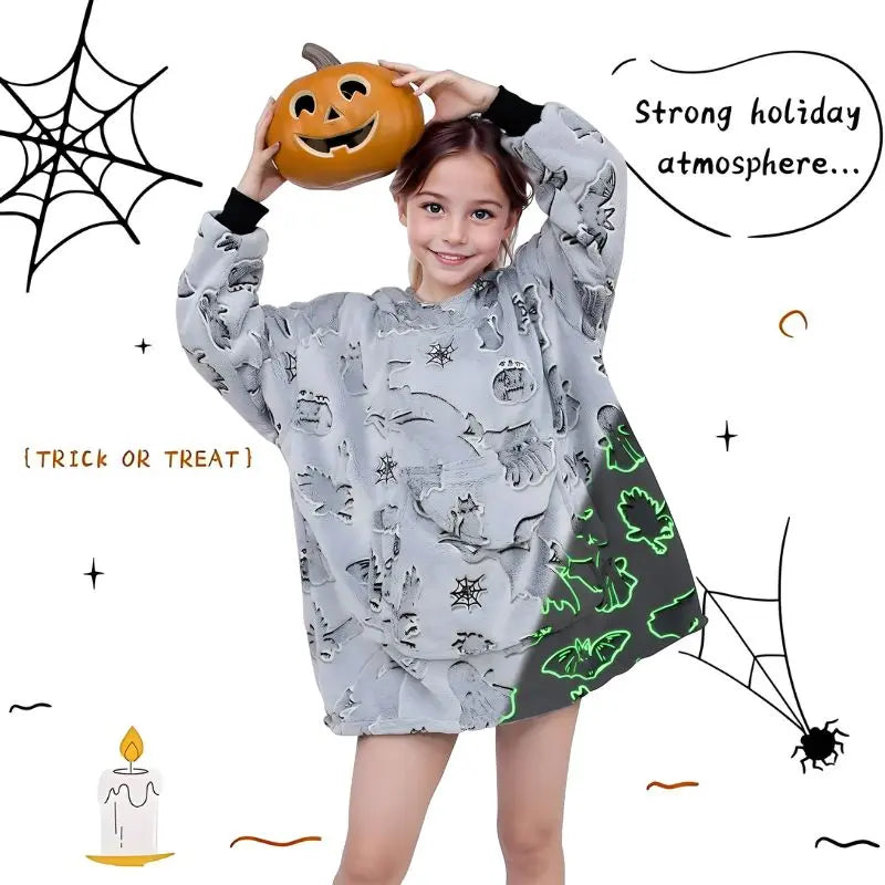 Spooky Cozy Blanket Hoodie CozyLyf