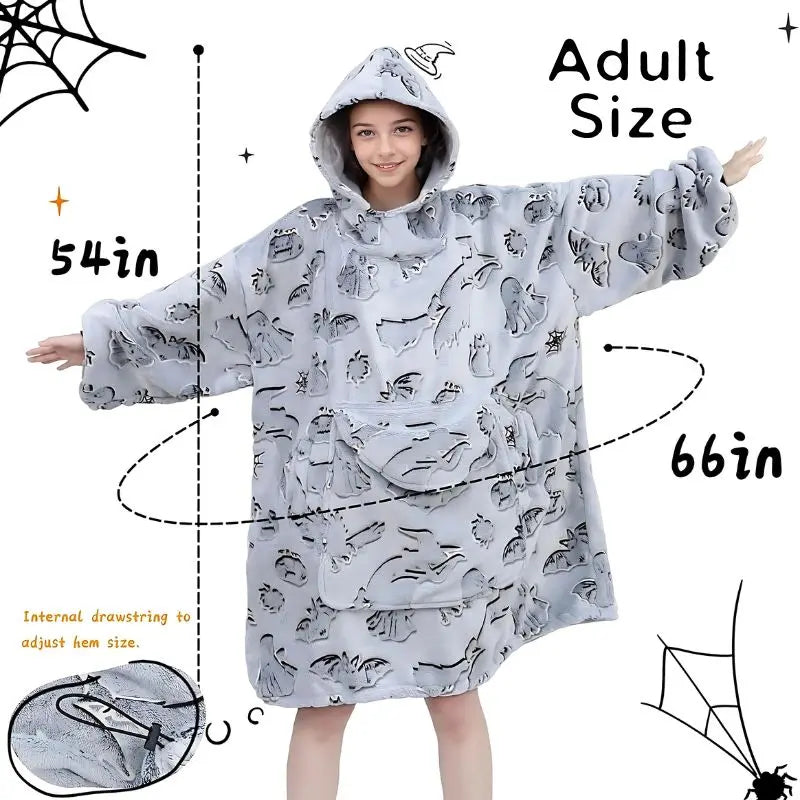 Spooky Cozy Blanket Hoodie CozyLyf