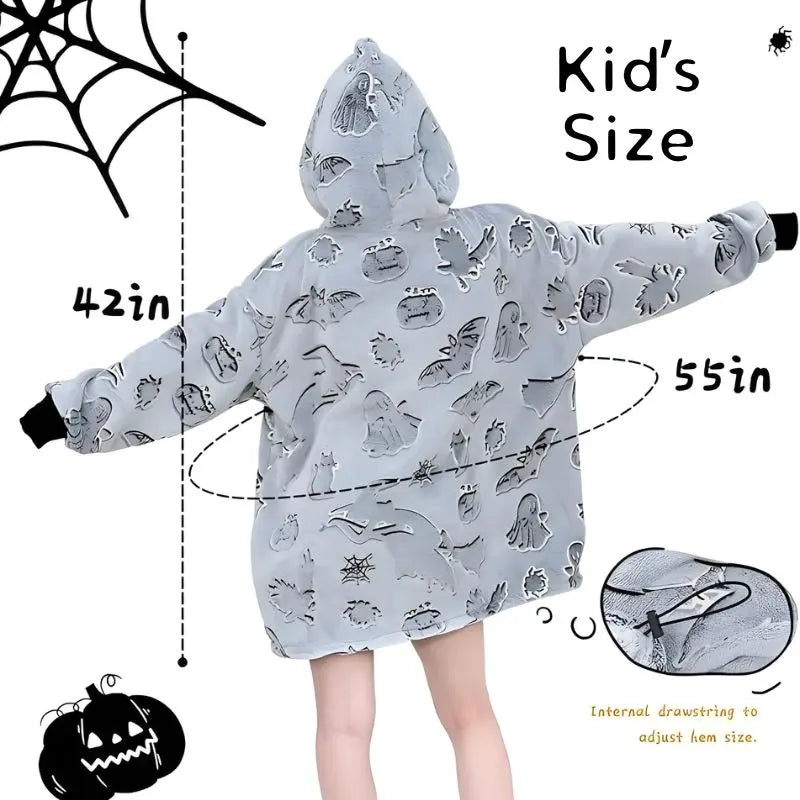 Spooky Cozy Blanket Hoodie CozyLyf